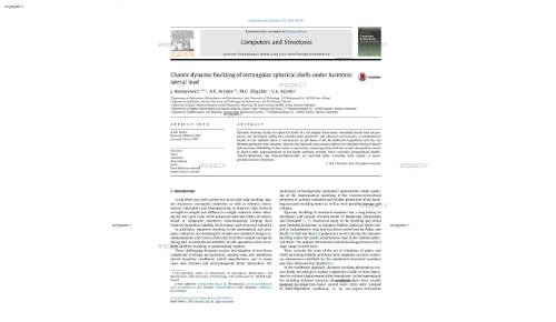 Chaotic dynamic buckling of rectangular spherical shells under harmonic lateral load